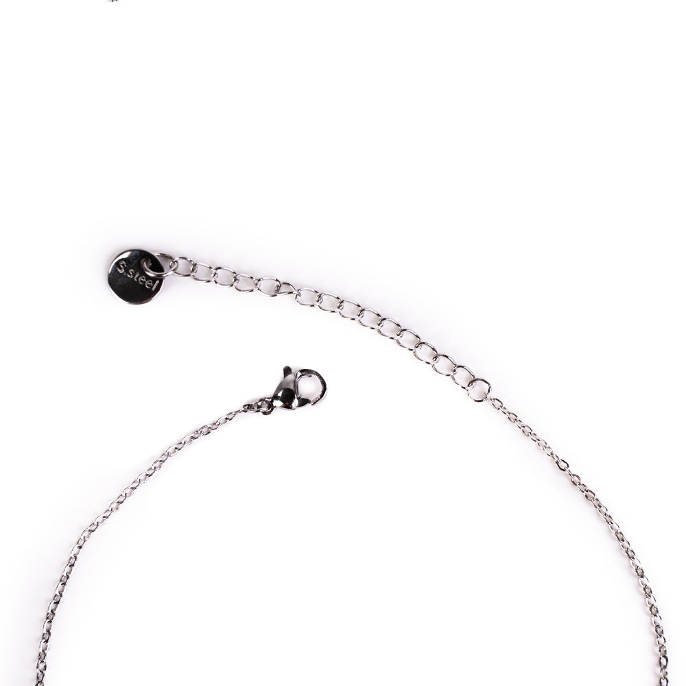 COLLANA GIROCOLLO CON CROCE PENDENTE E STRASS