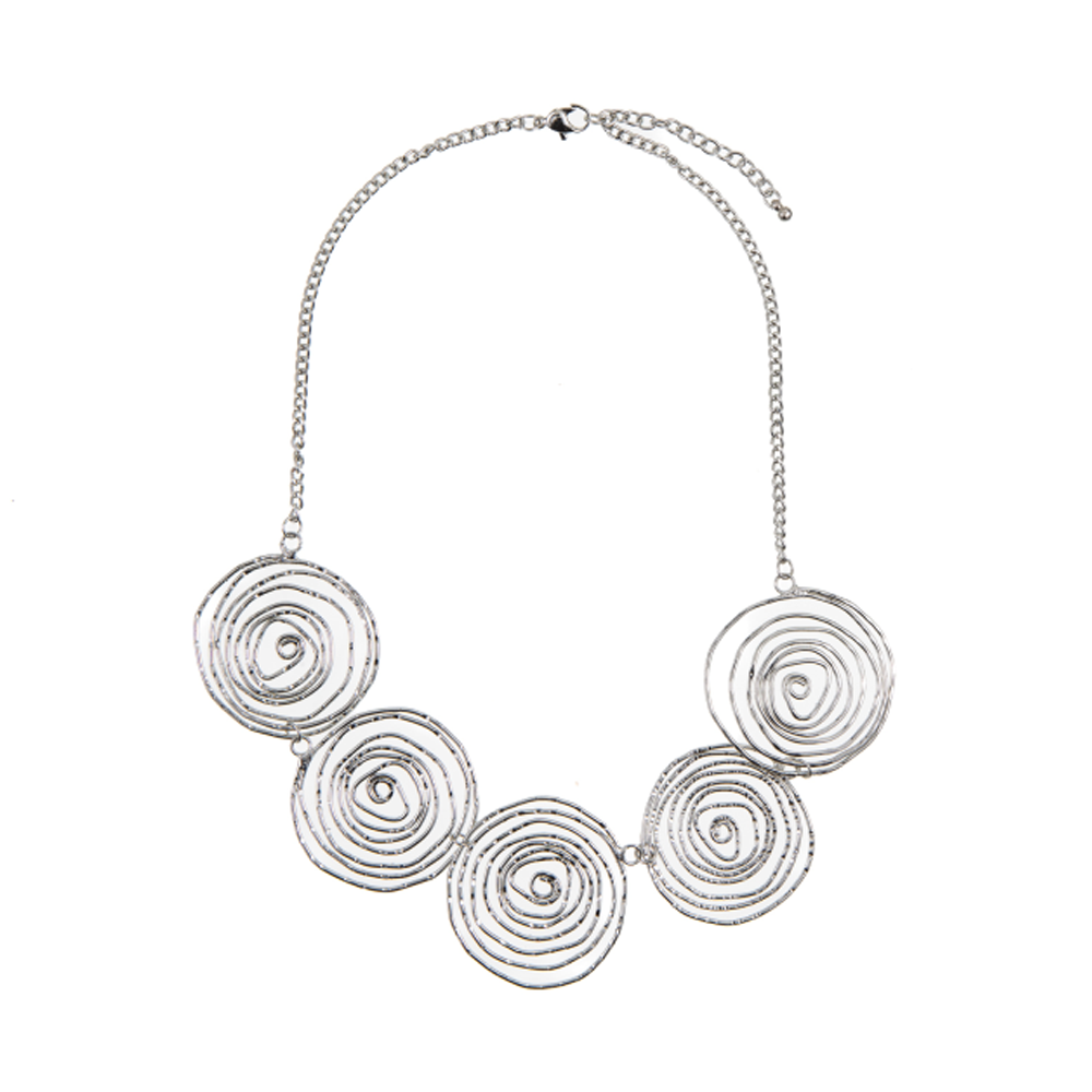 COLLANA GIROCOLLO CON SPIRALE IRREGOLARE