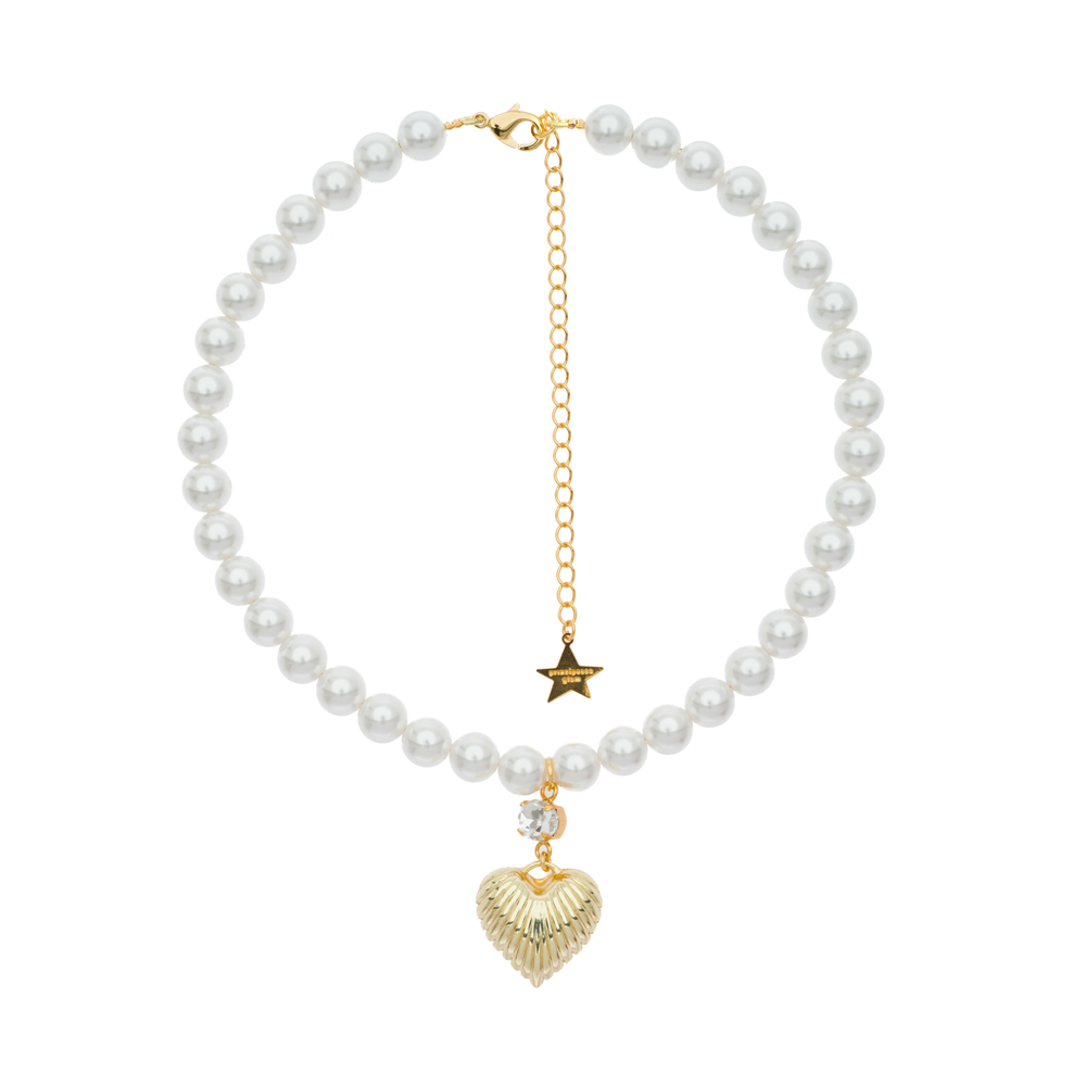 COLLANA GIROCOLLO PERLE CON CUORE MAGIC PEARL HEARTS