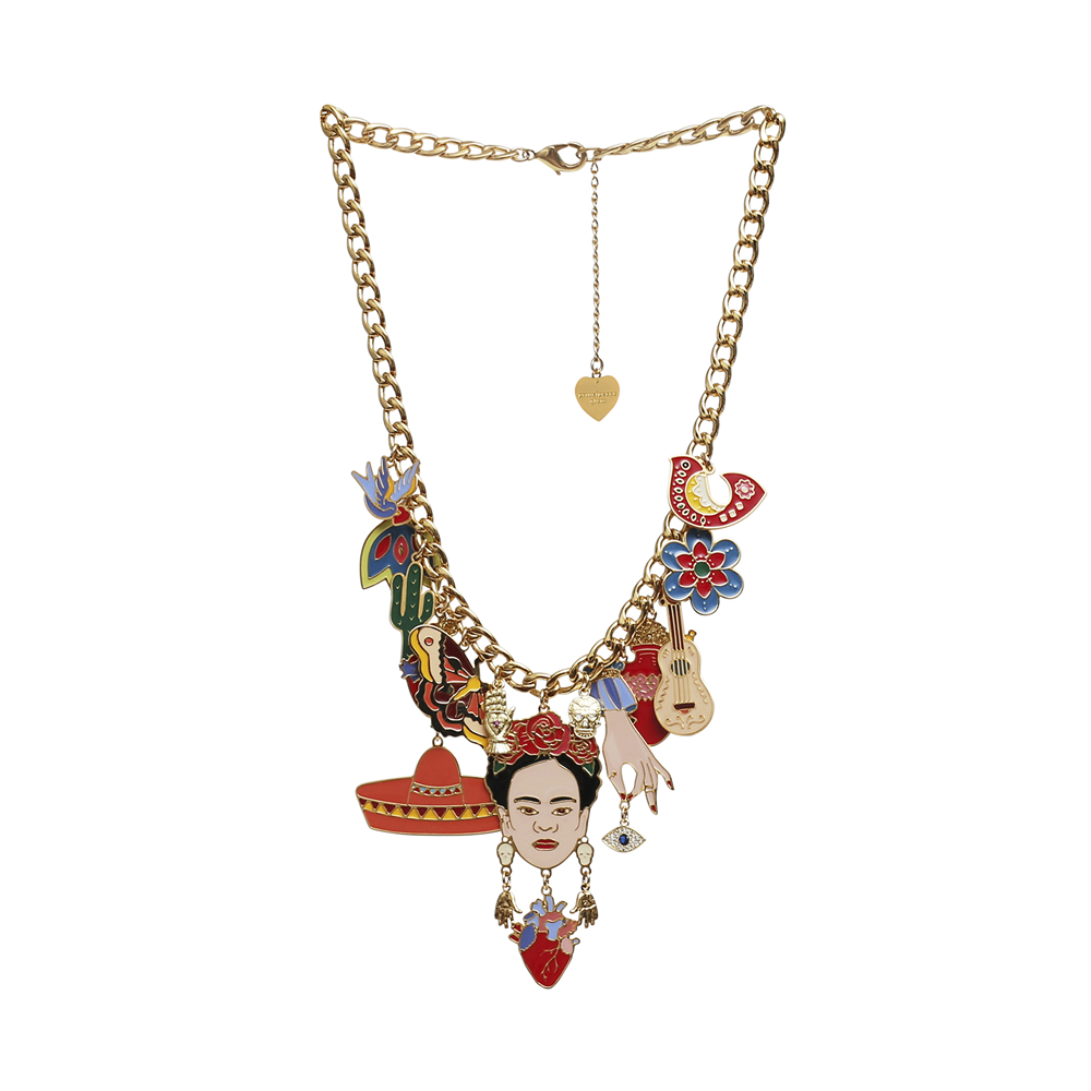 COLLANA GIROCOLLO CON CIONDOLI BIG FRIDA