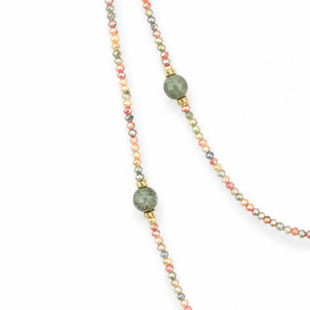COLLANA LUNGA IN ZIRCONI COLORATI