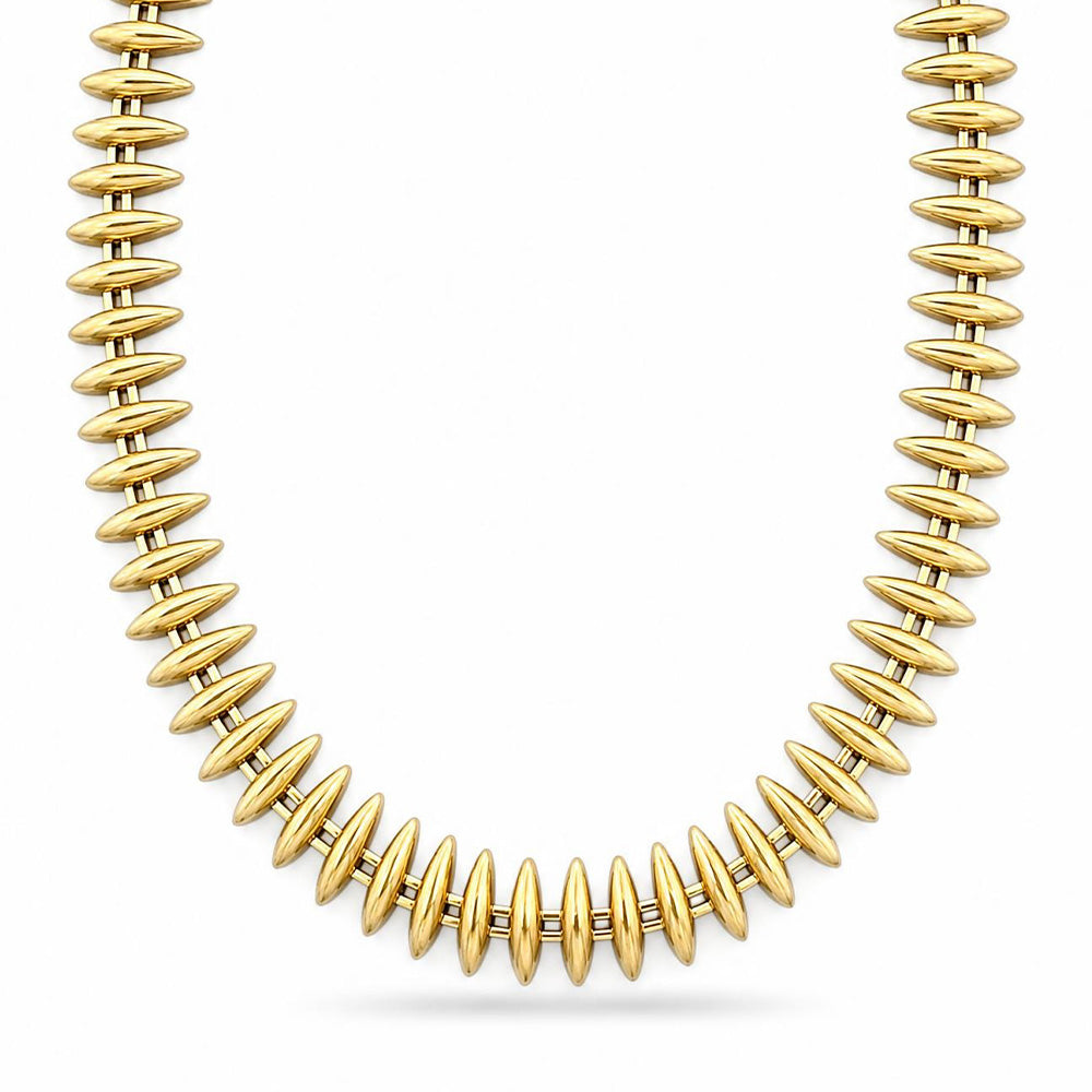 COLLANA A GIROCOLLO CHICCHI DI RISO MEDI