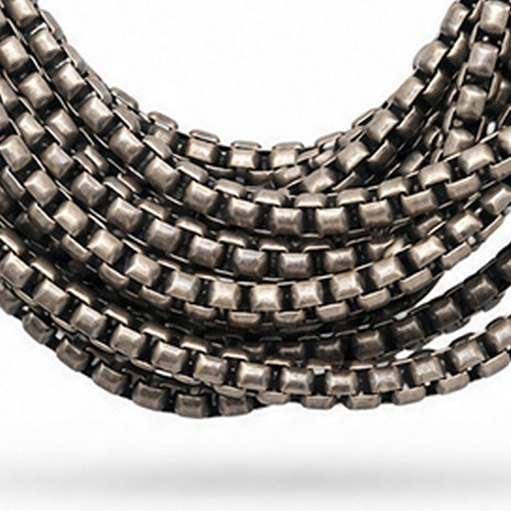 COLLANA GIROCOLLO MULTIFILO A CATENA