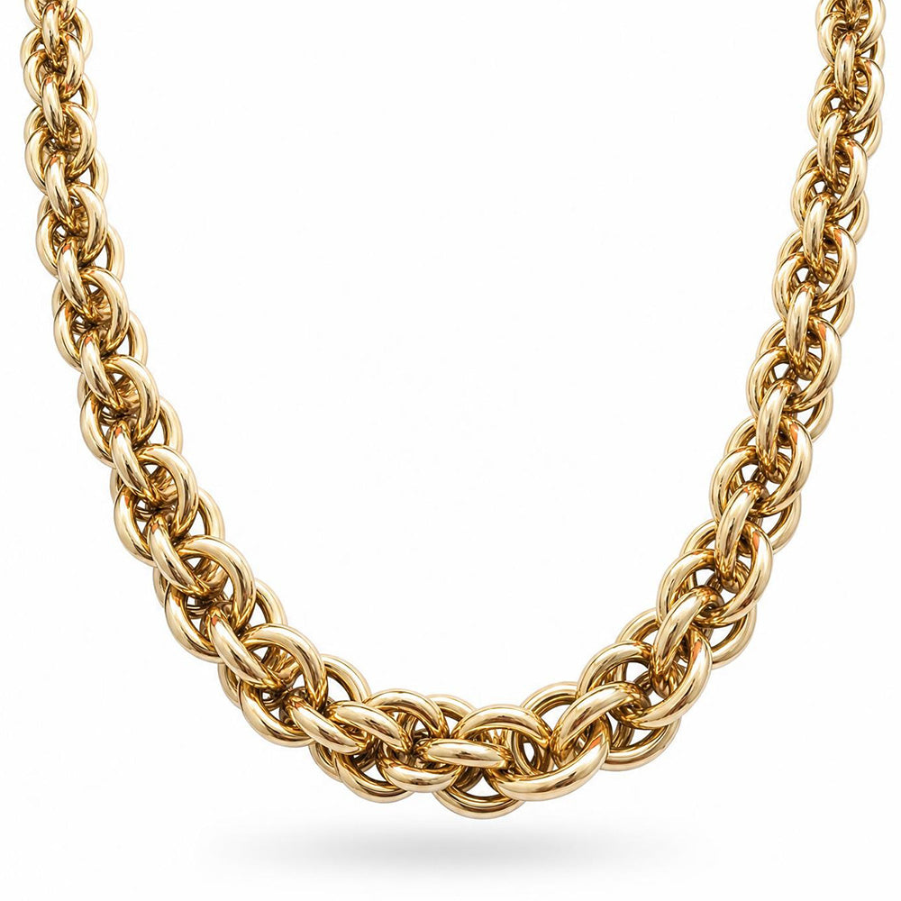 COLLANA GIROCOLLO EFFETTO INTRECCIATO