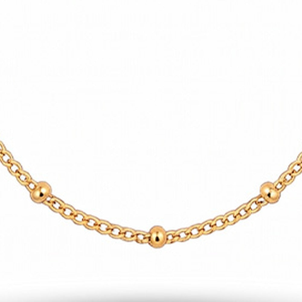 COLLANA MORBIDA LUNGA A MAGLIA FINE CON SFERE