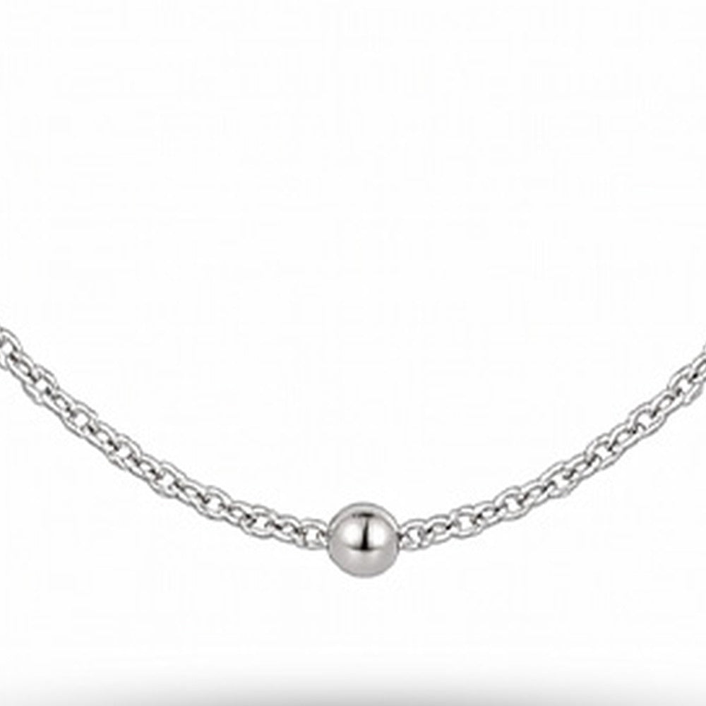 COLLANA BASE CODA DI TOPO CON PALLINE MODELLO ROSARIO