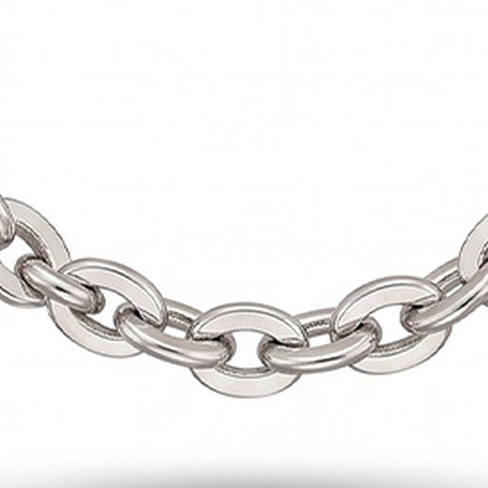COLLANA A FILO SINGOLO DI CATENA CON MAGLIA OVALE
