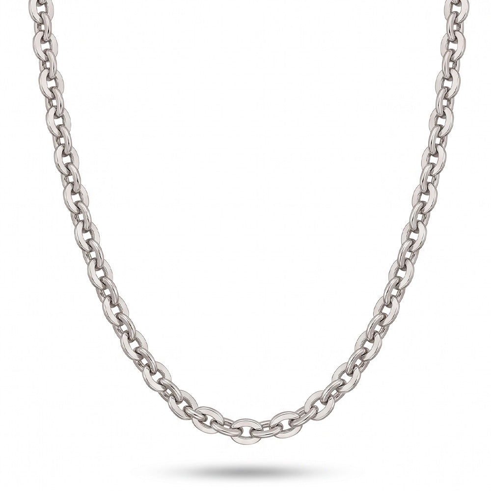 COLLANA A FILO SINGOLO DI CATENA CON MAGLIA OVALE