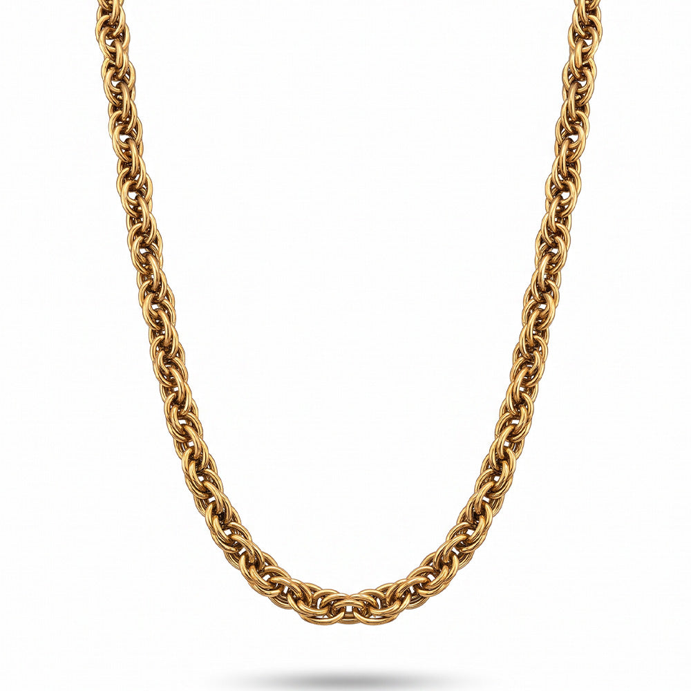 COLLANA A FILO SINGOLO DI CATENA SOVRAPPOSTA