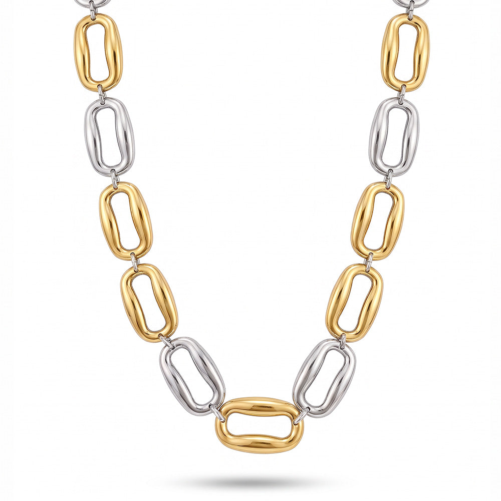 COLLANA GIROCOLLO CON MAGLIE MORBIDE