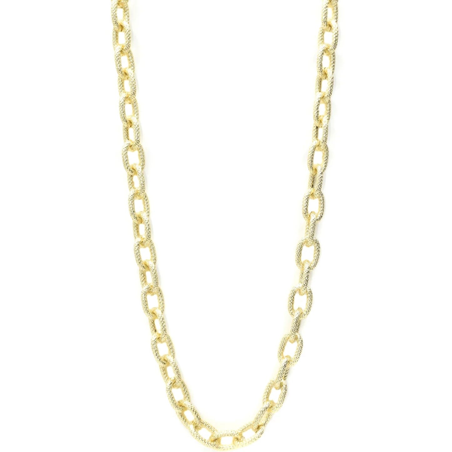 COLLANA LUNGA A CATENA MARTELLATA