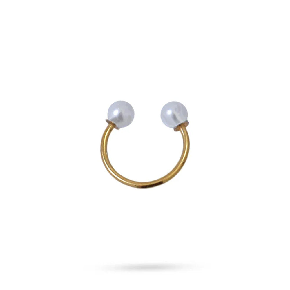 ORECCHINO SINGOLO EARCUFF CON PERLE
