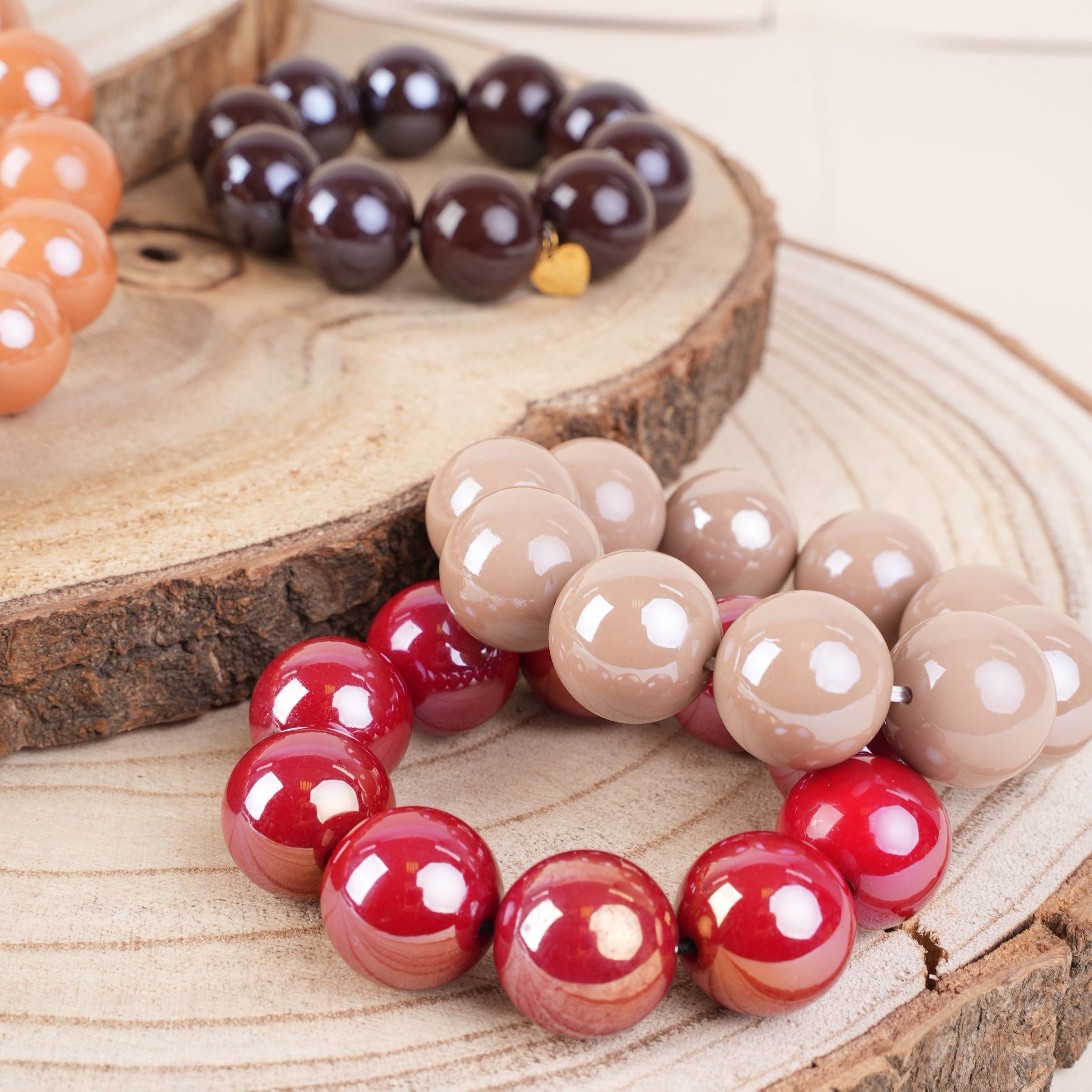 BRACCIALE ELASTICO CON SFERE COLORATE