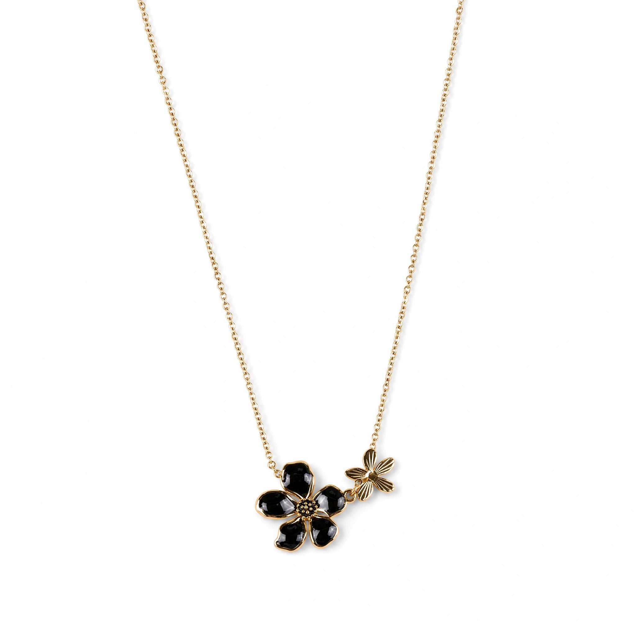 COLLANA CON FIORI TROPICALI DI DIVERSA GRANDEZZA