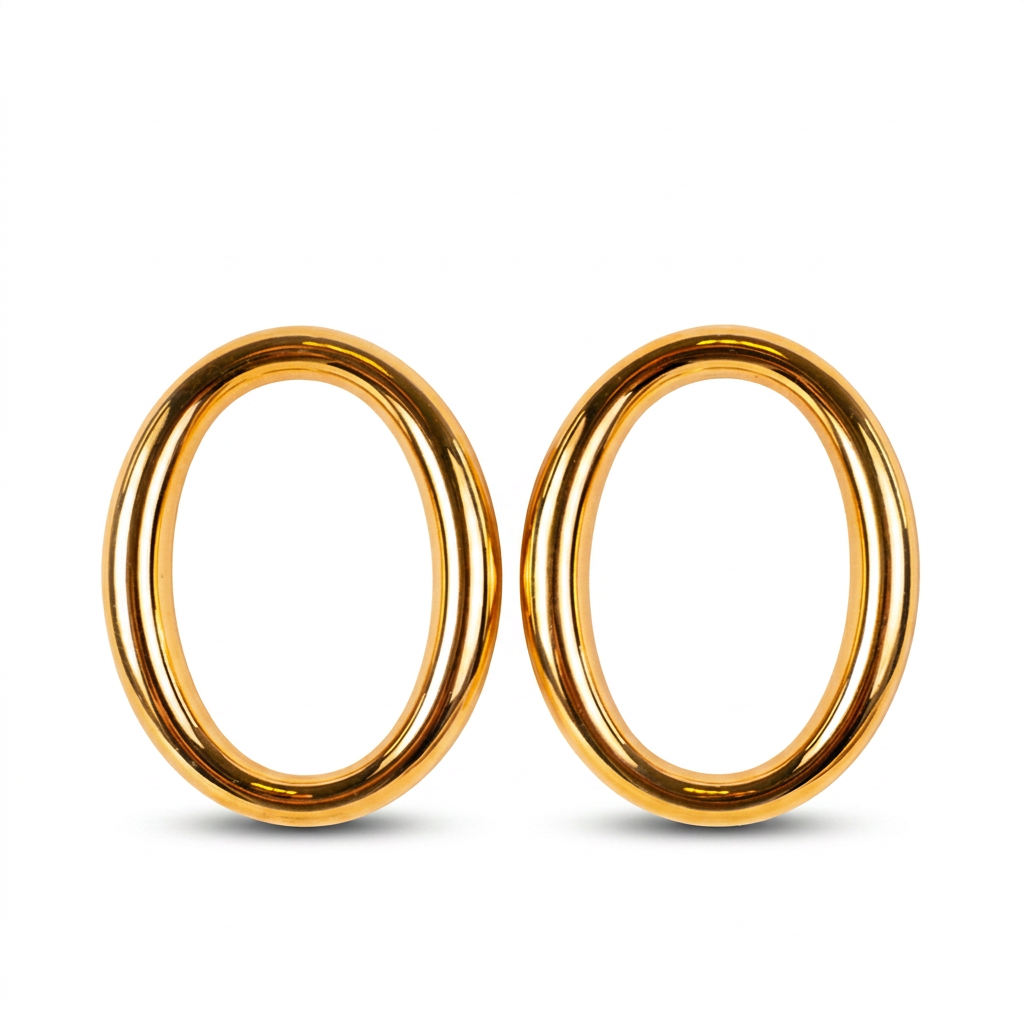 OVAL DANGLING EARRINGS