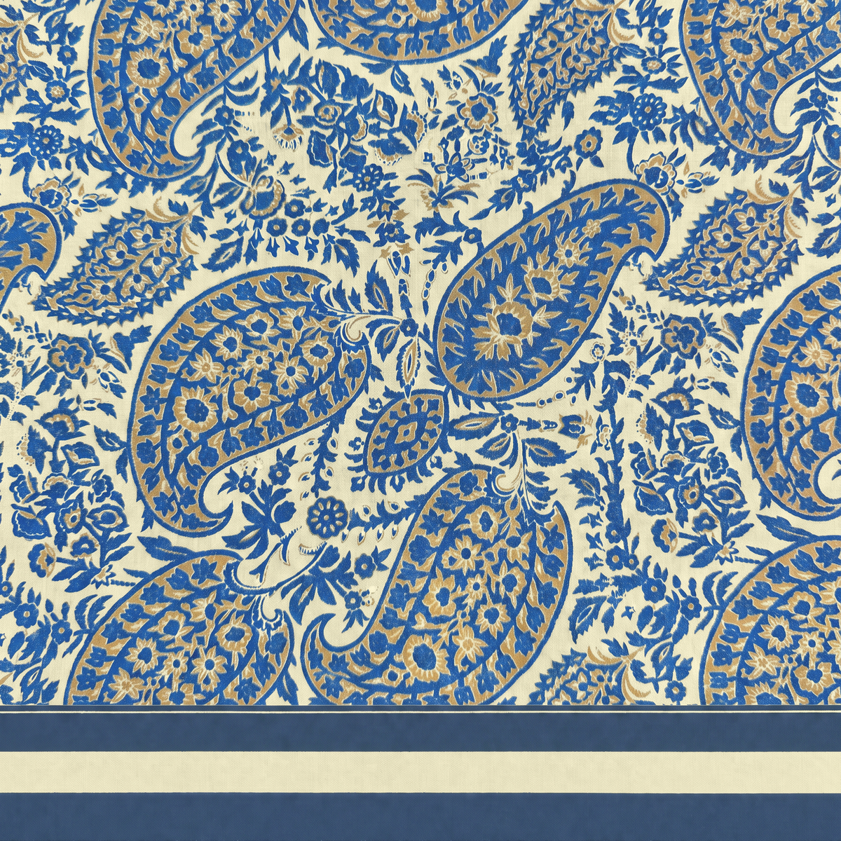 SCIARPA FOULARD DA COLLO VON FANTASIA CASHMERE SUI TONI DEL BLU