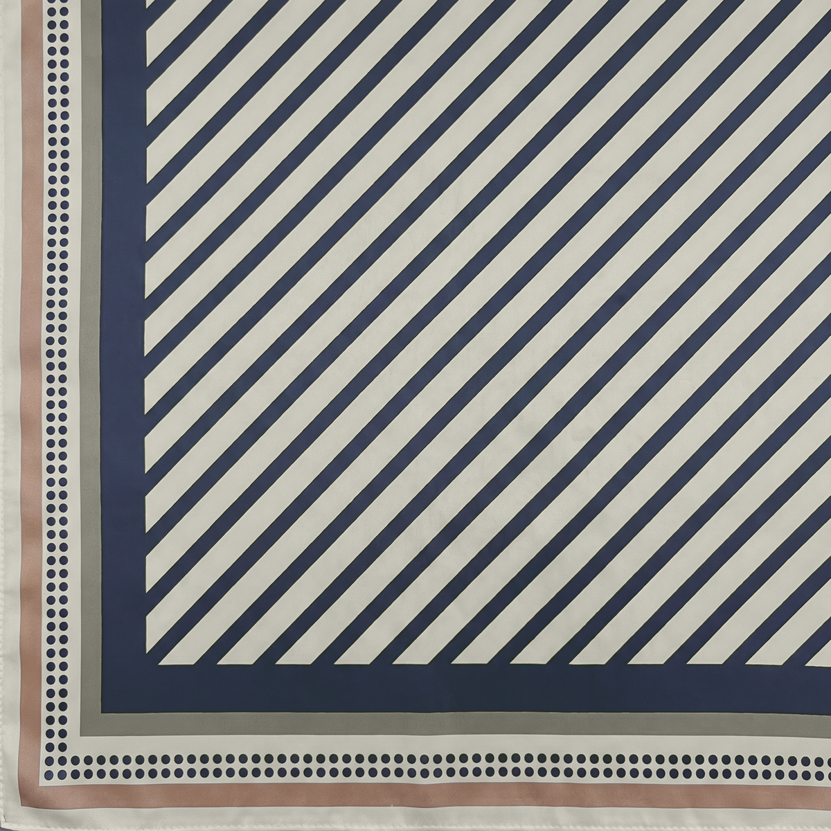 SCIARPA FOULARD DA COLLO CON STRISCE OBLIQUE
