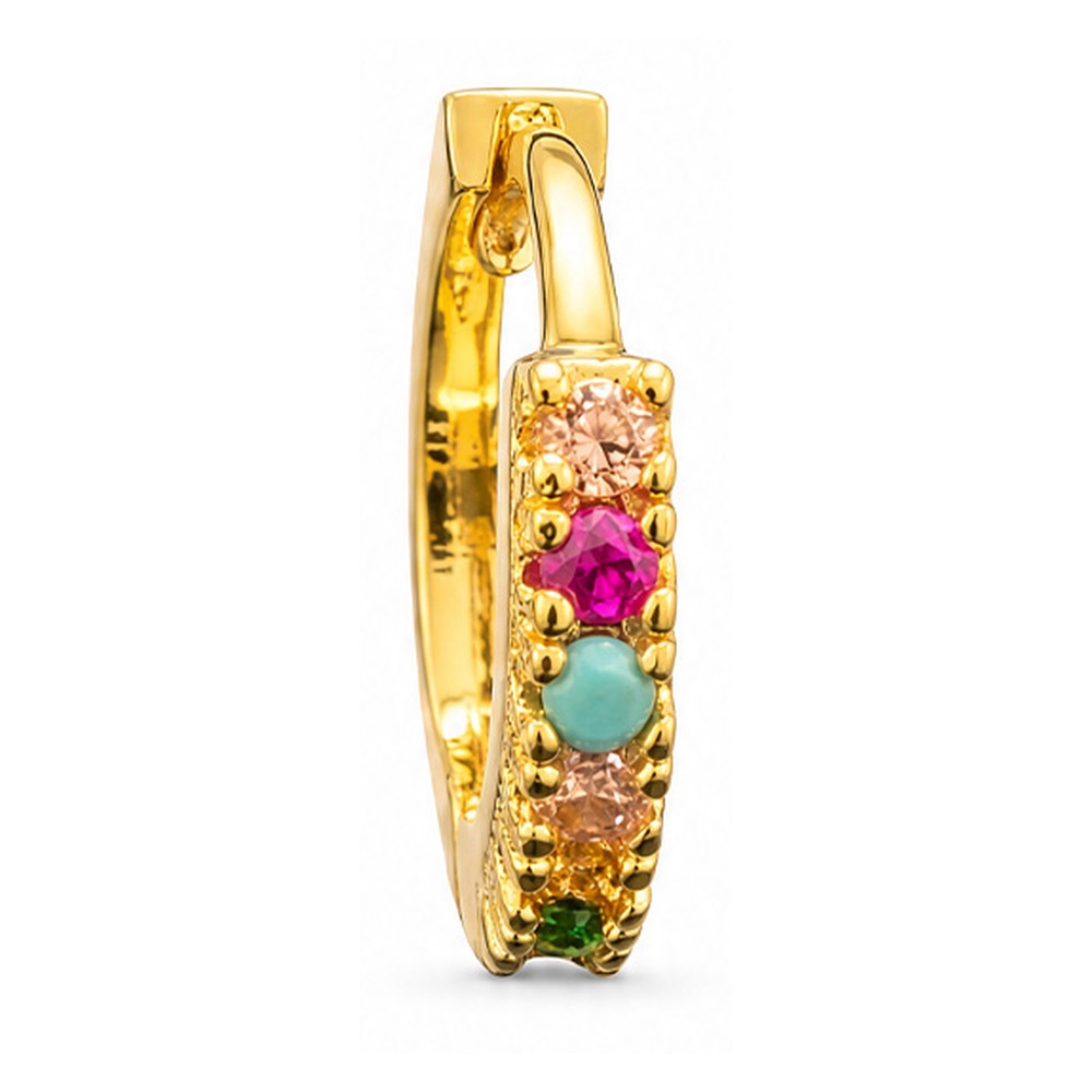 ORECCHINI A CERCHIETTO CON ZIRCONI STRASS