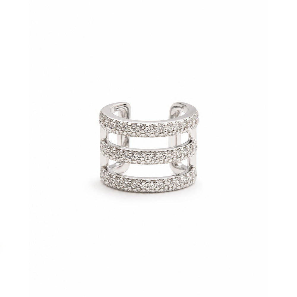 ORECCHINO EARCUFF A TRE FILE DALLA STESSA AMPIEZZA