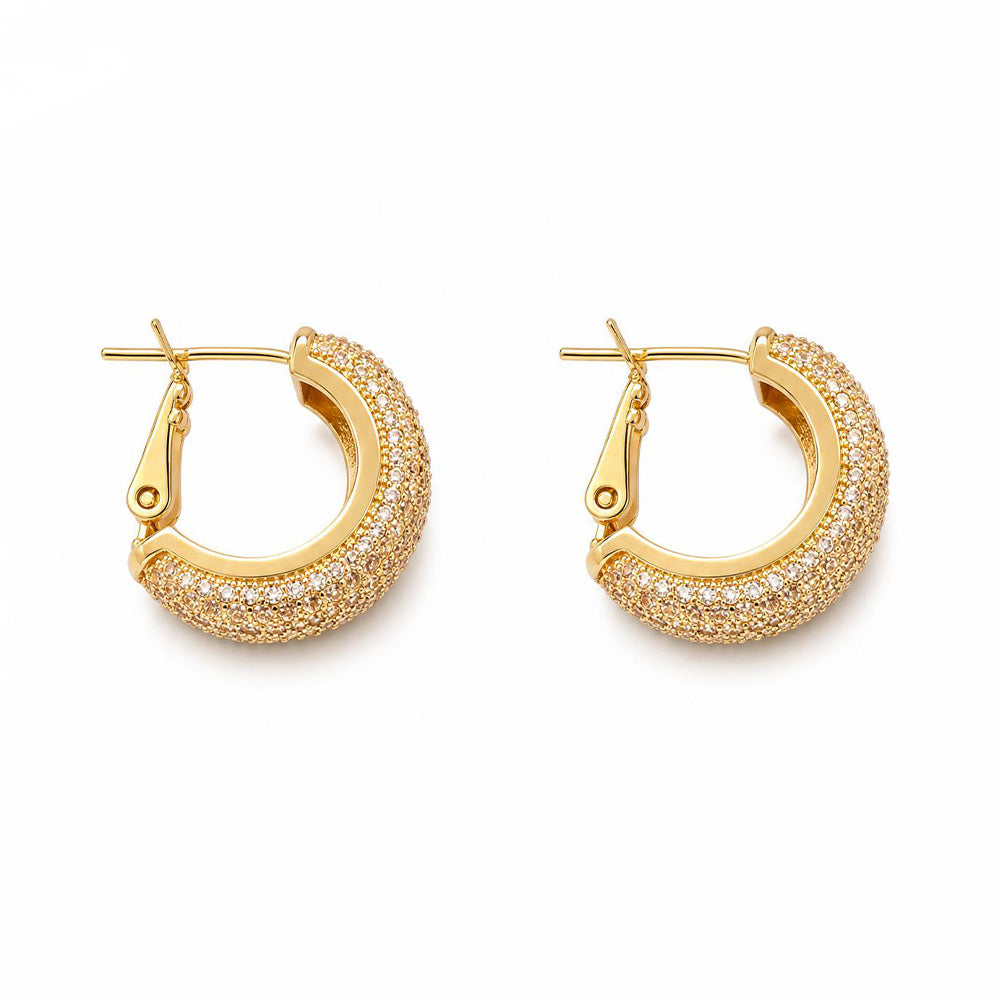 ORCCHINI A CERCHIO SPESSO CON STRASS
