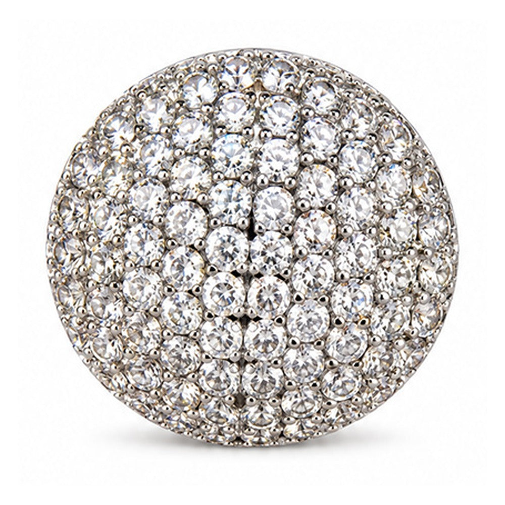 ORECCHINI CON CLIP A BOTTONE CIRCOLARE RICOPERTO DA STRASS