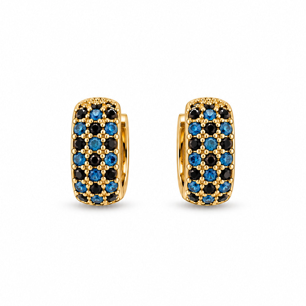 ORECCHINI A CERCHIETTO CON STRASS