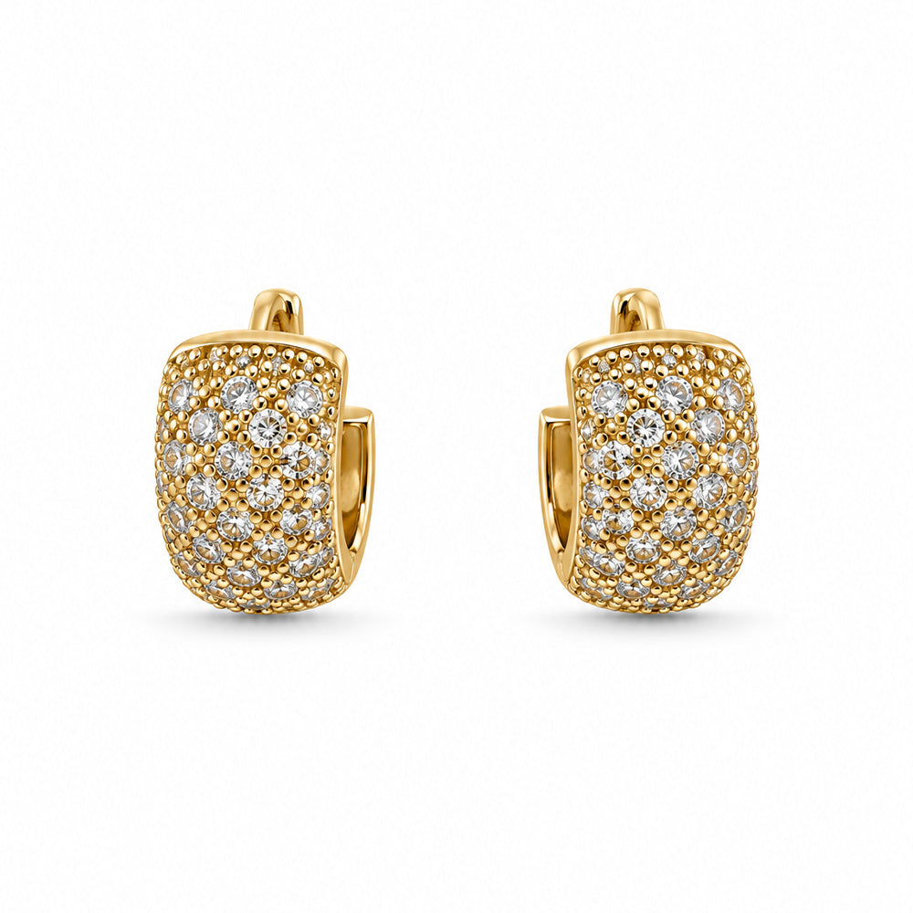 ORECCHINI A CERCHIETTO CON STRASS