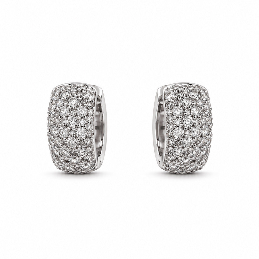 ORECCHINI A CERCHIETTO CON STRASS