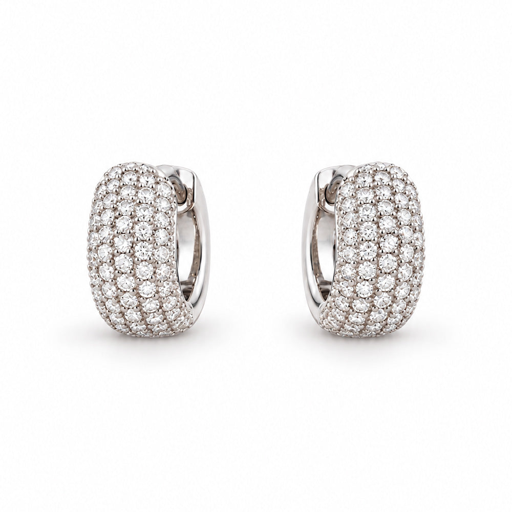 ORECCHINI A CERCHIETTO CON STRASS
