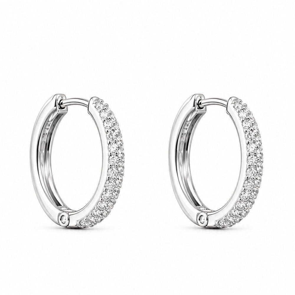 ORECCHINI A CERCHIETTO CON STRASS