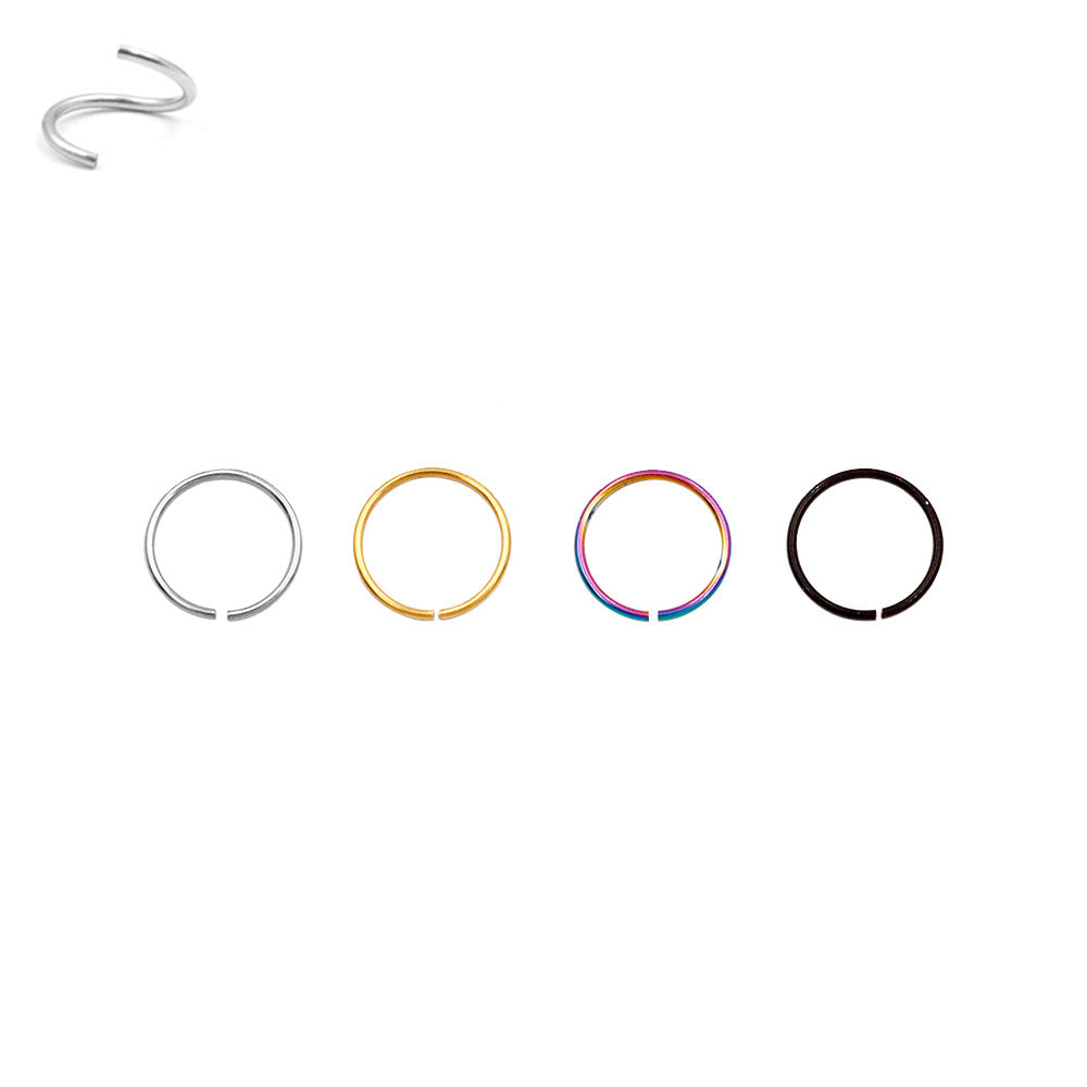 PIERCING CERCHIETTO BASIC DA NASO, SEPTUM ,TRACO