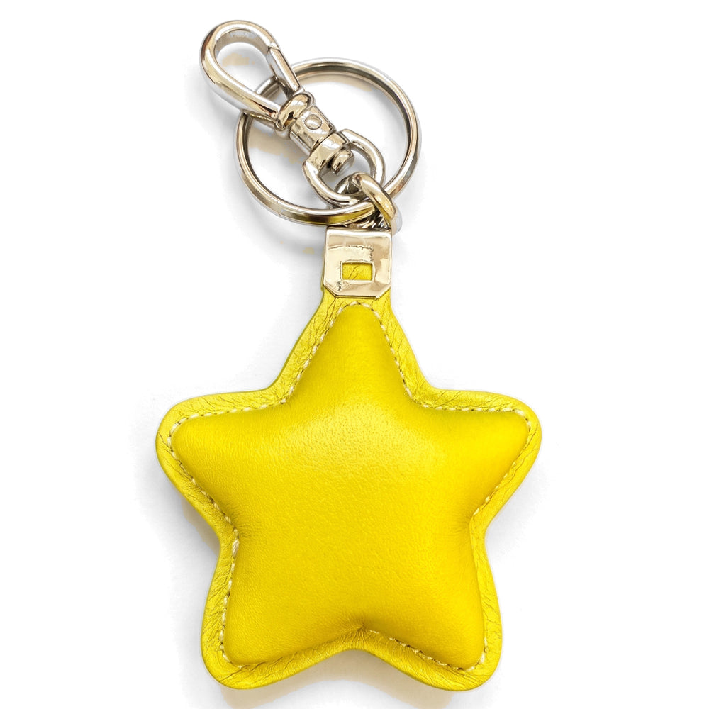 PORTACHIAVI  IN PELLE A FORMA DI STELLA