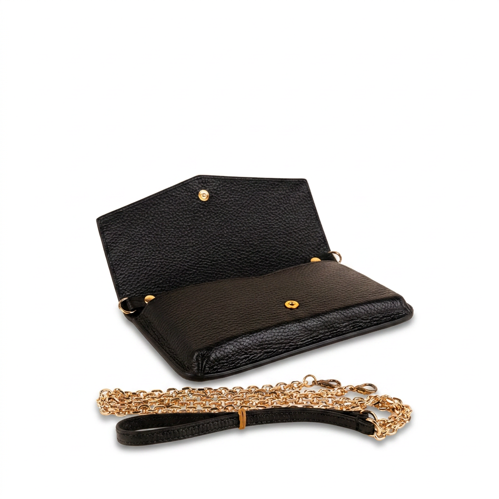 BORSA POCHETTE A PORTACARTE E PORTACELLULARE CON TRACOLLA