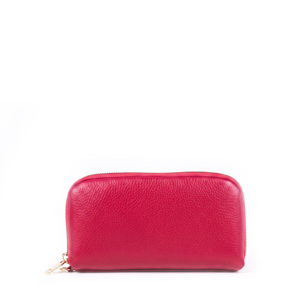 PORTAFOGLIO POCHETTE CON ZIP E TRE SCOMPARTI