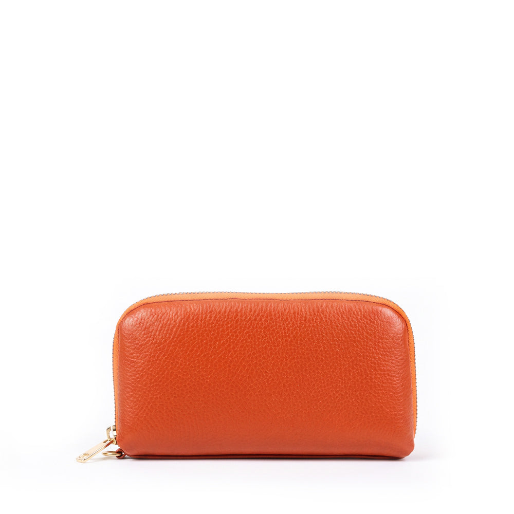 PORTAFOGLIO POCHETTE CON ZIP E TRE SCOMPARTI