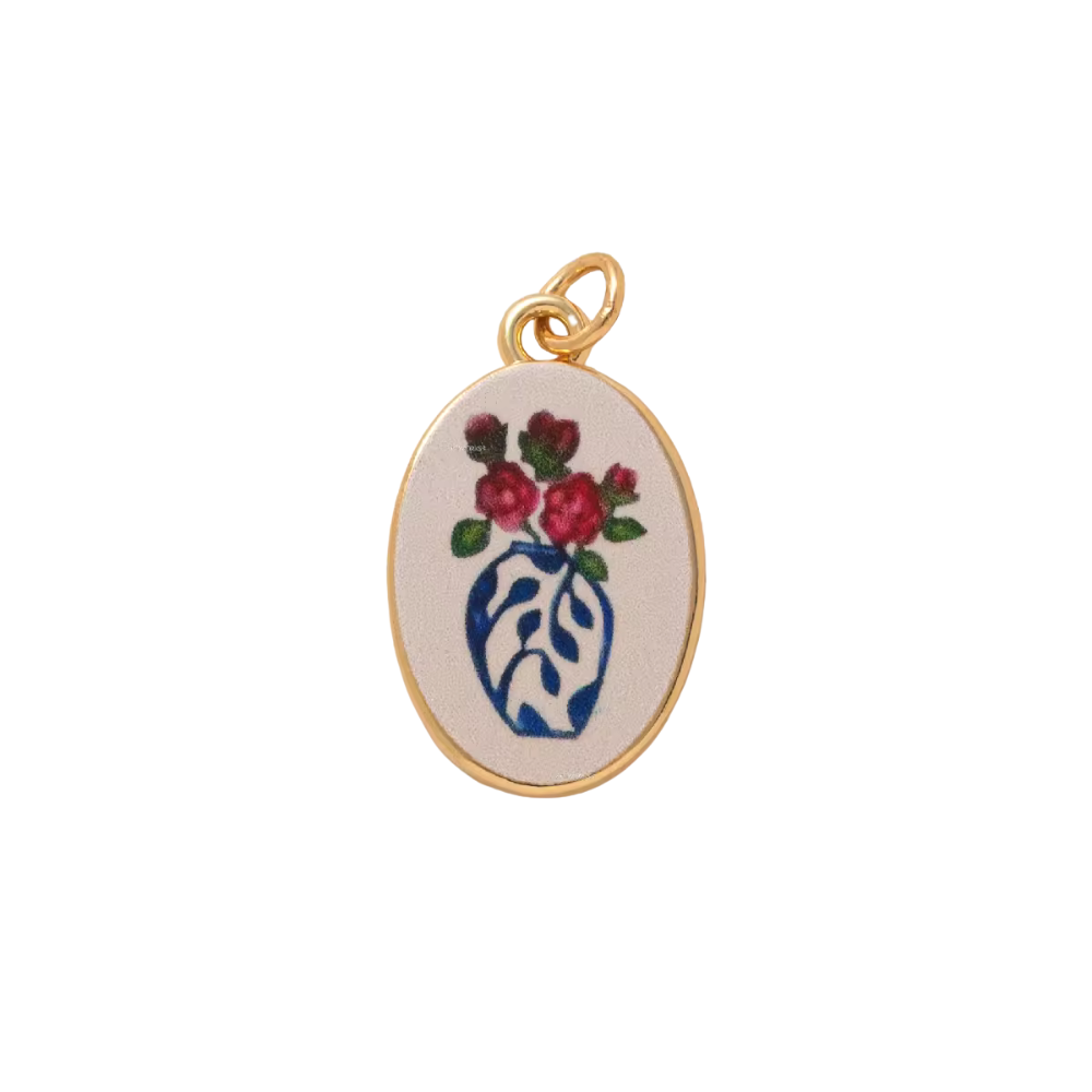 CHARM VASO DI FIORI IN OTTONE
