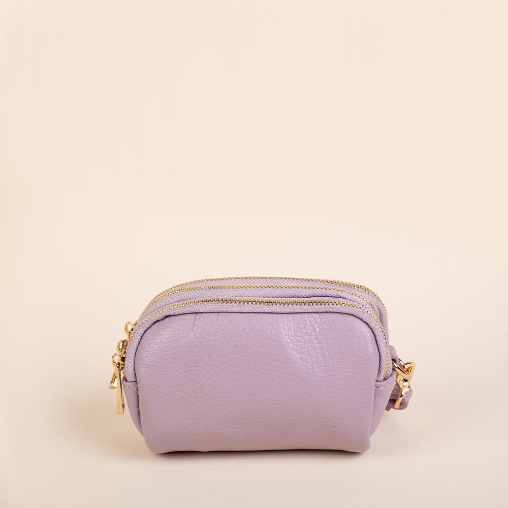PORTAMONETE CON TRIPLA ZIP