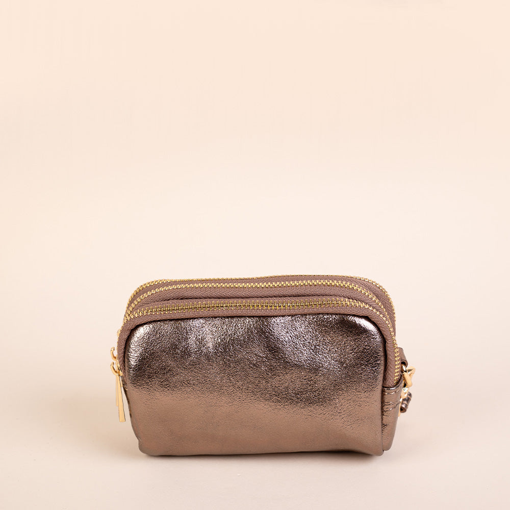 PORTAMONETE CON TRIPLA ZIP