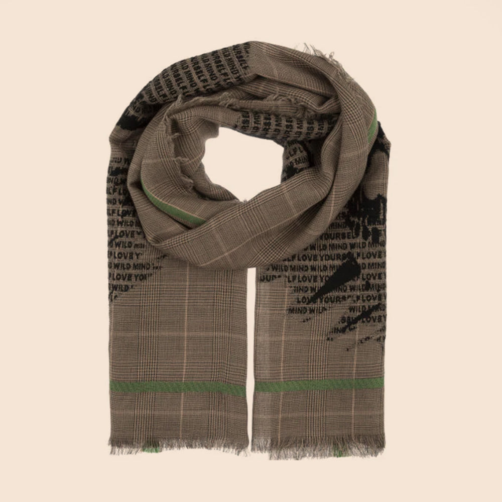 SCIARPA BASE PRINCIPE DI GALLES CON TESCHIO