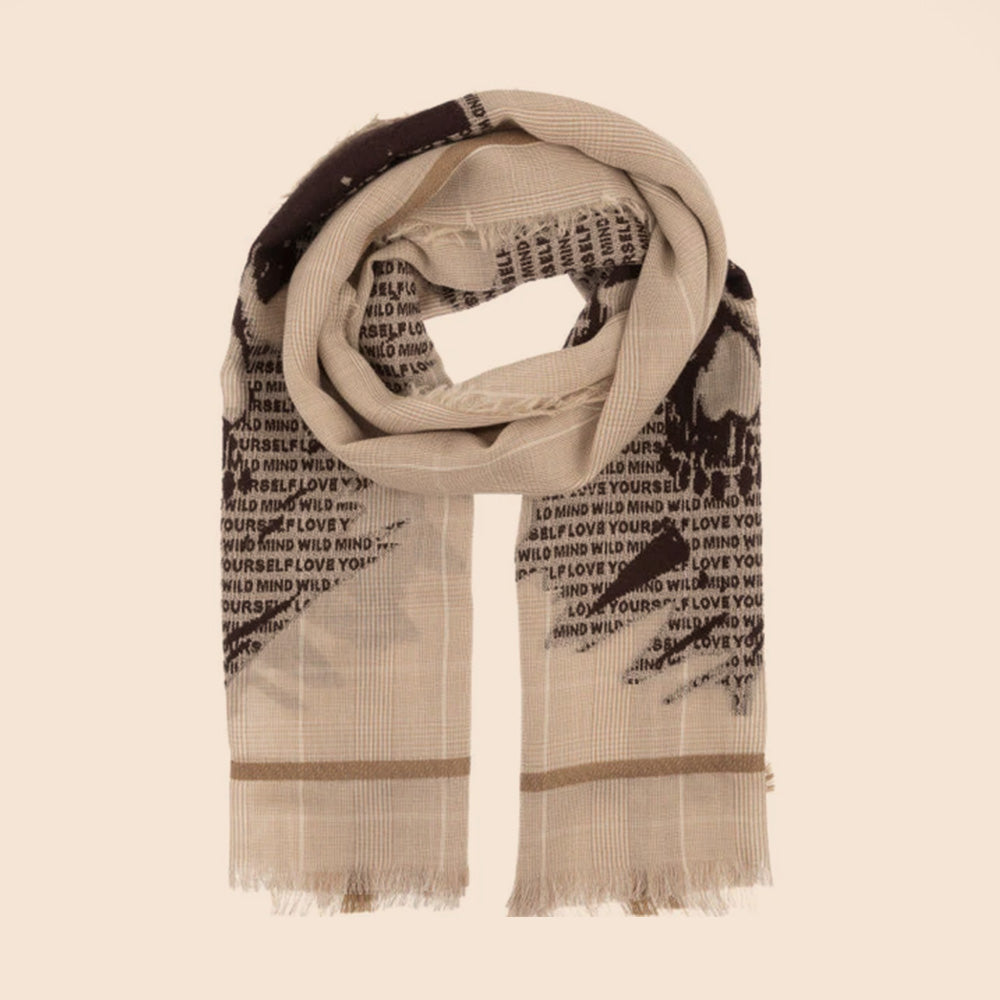 SCIARPA BASE PRINCIPE DI GALLES CON TESCHIO