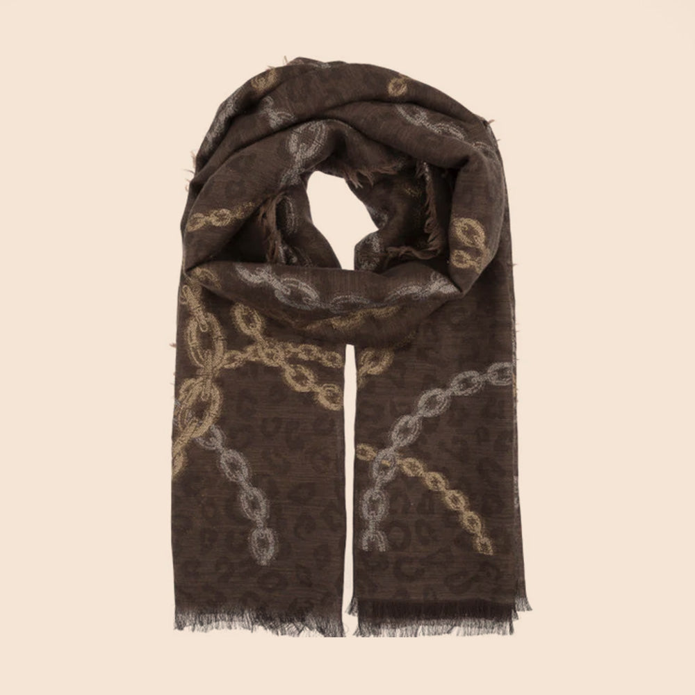 SCIARPA CON MOTIVO A CATENA