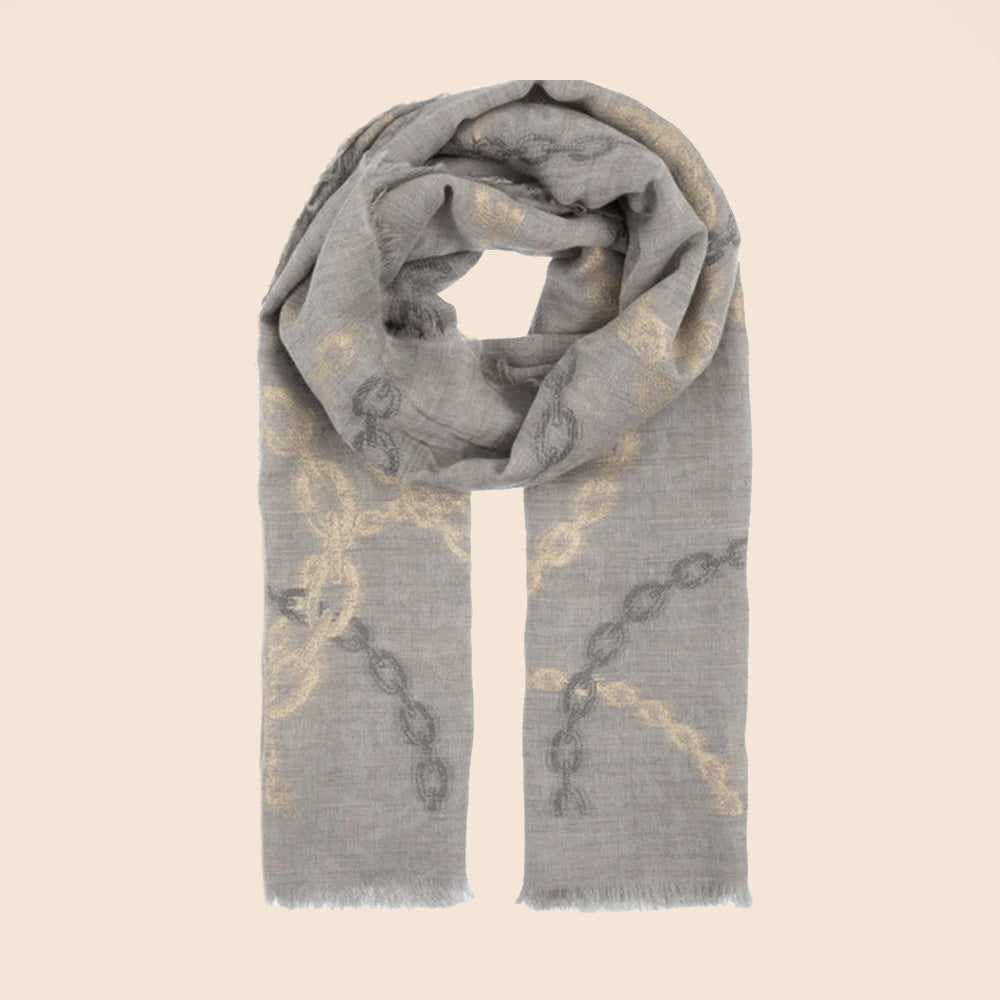 SCIARPA CON MOTIVO A CATENA