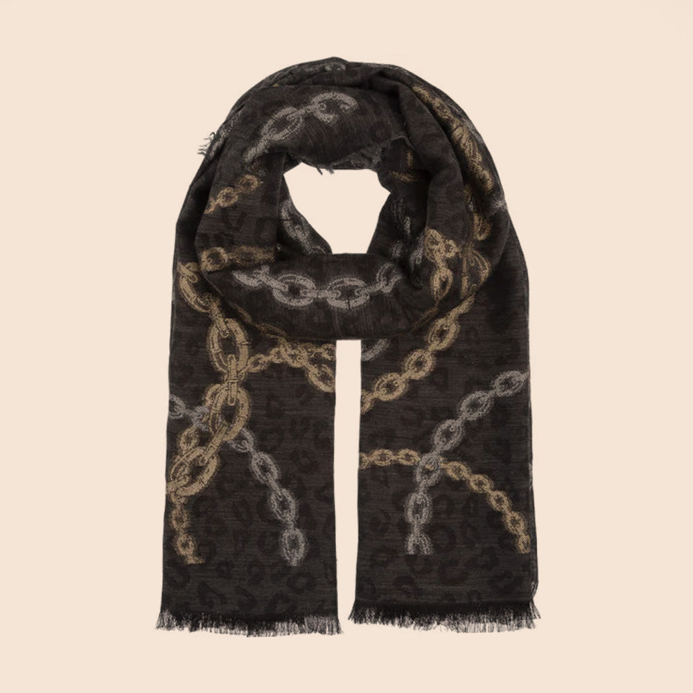 SCIARPA CON MOTIVO A CATENA