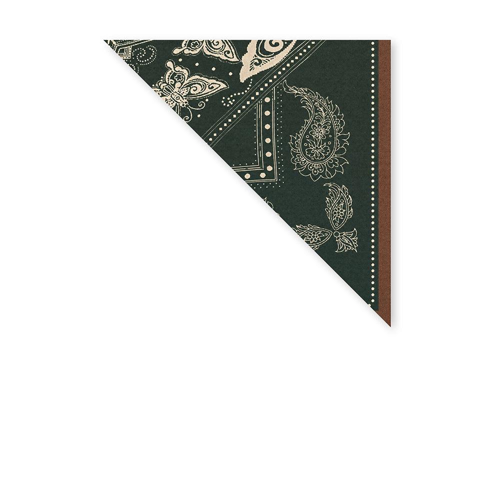 SCIARPA FOULARD DA COLLO CON FANTASIA A BANDANA E FARFALLE