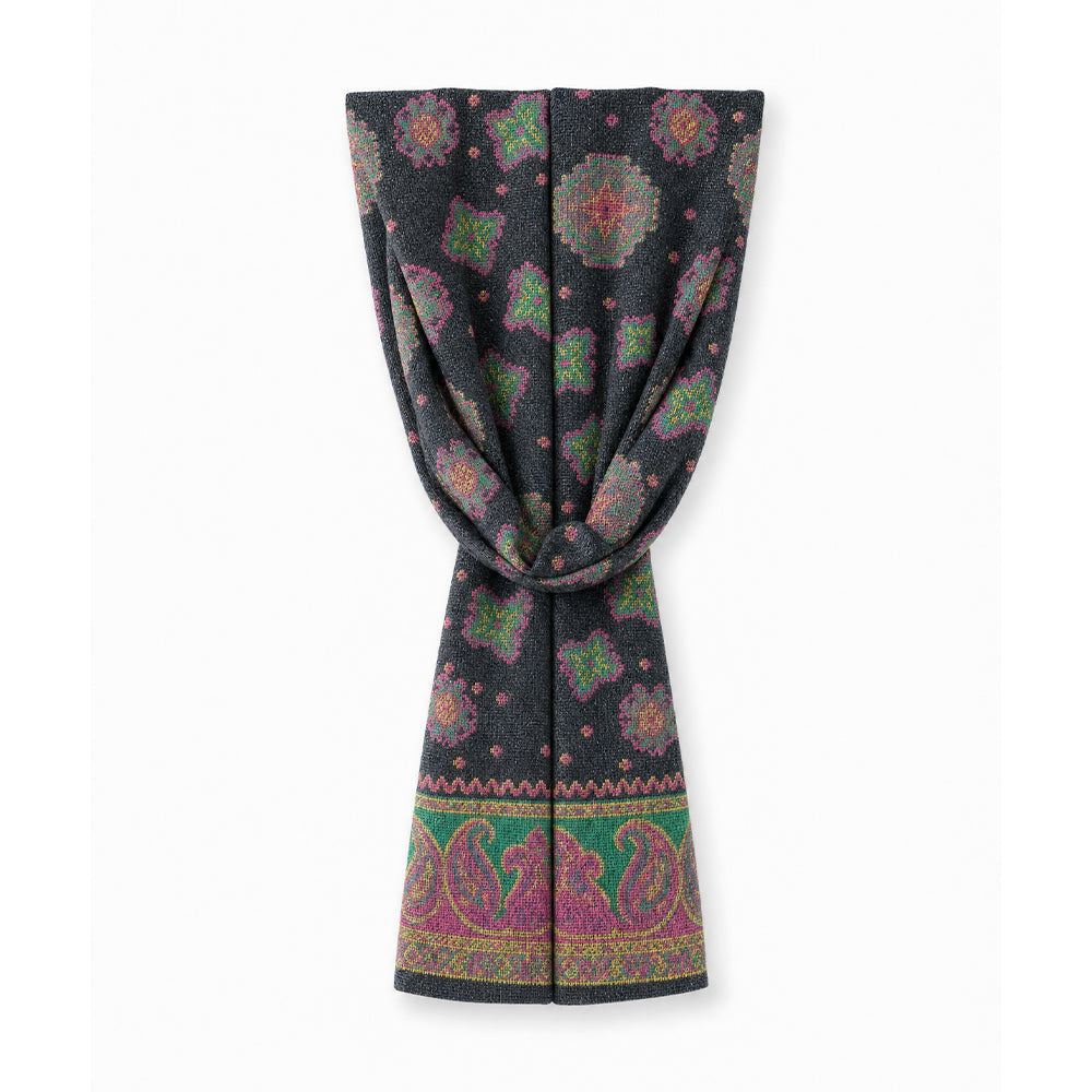 SCIARPA CON FANTASIA FLOREALE ORNAMENTALE VINTAGE
