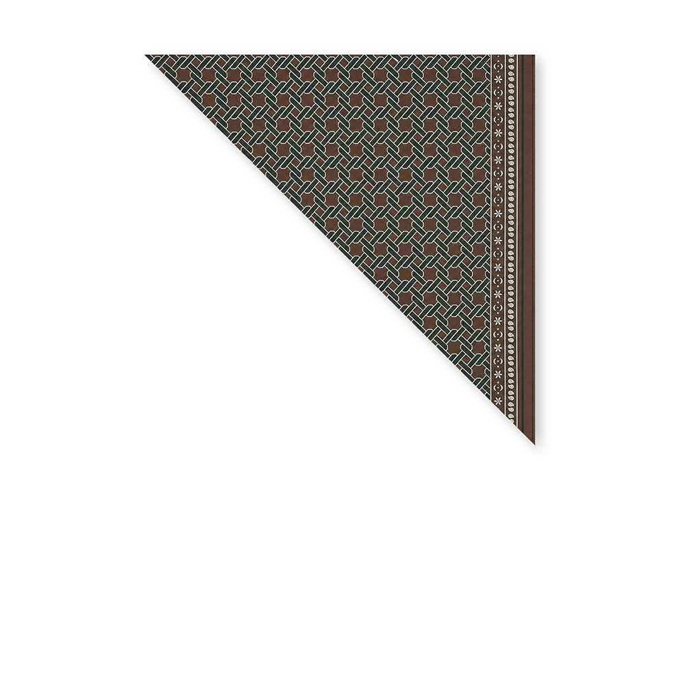 SCIARPA FOULARD DA COLLO CON FANTASIA RETE METALLICA