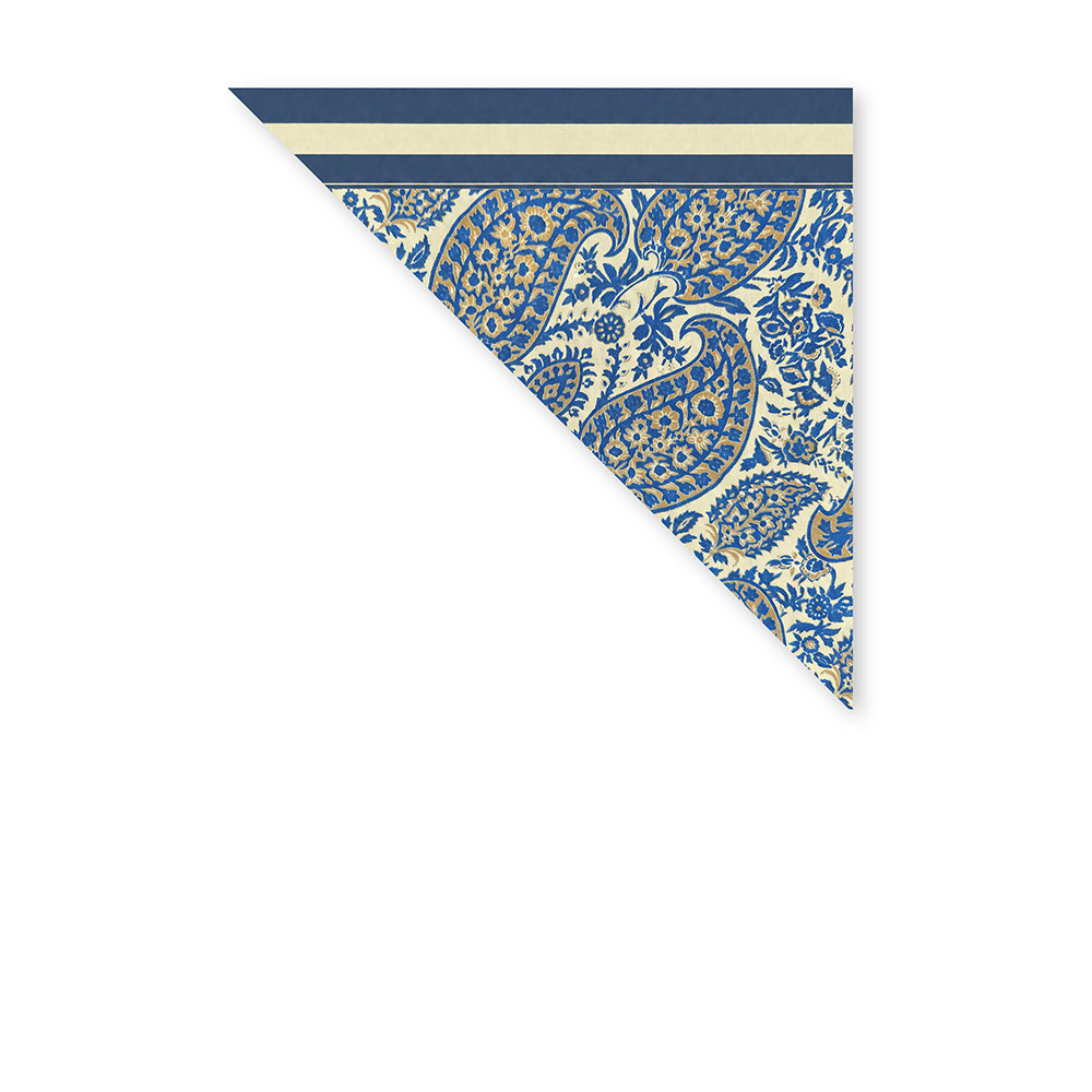 SCIARPA FOULARD DA COLLO VON FANTASIA CASHMERE SUI TONI DEL BLU