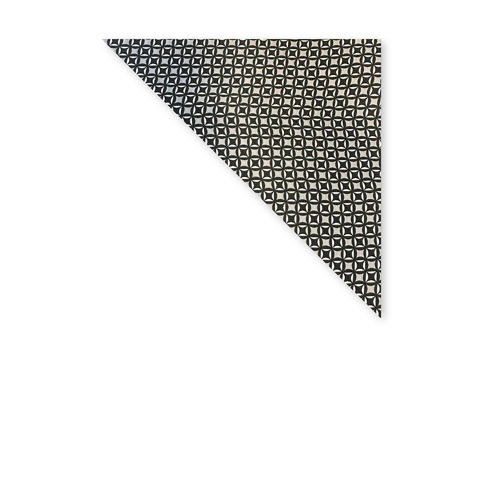 SCIARPA FOULARD IN SETA CON MICROFANTASIA NERA E GRIGIA
