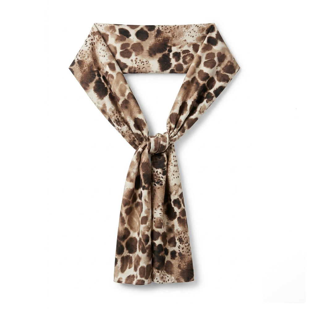 SCIARPA LEGGERA CON FANTASIA LEOPARDATA