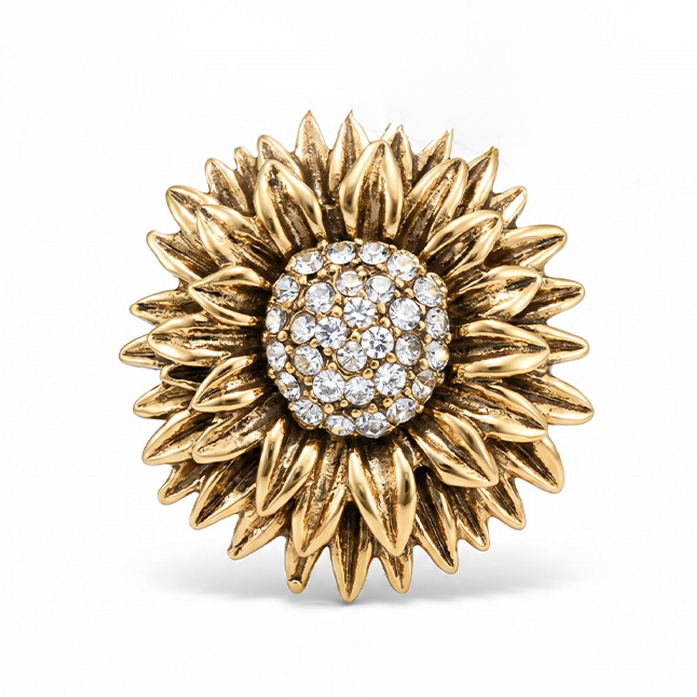 SPILLA A FORMA DI FIORE CON STRASS